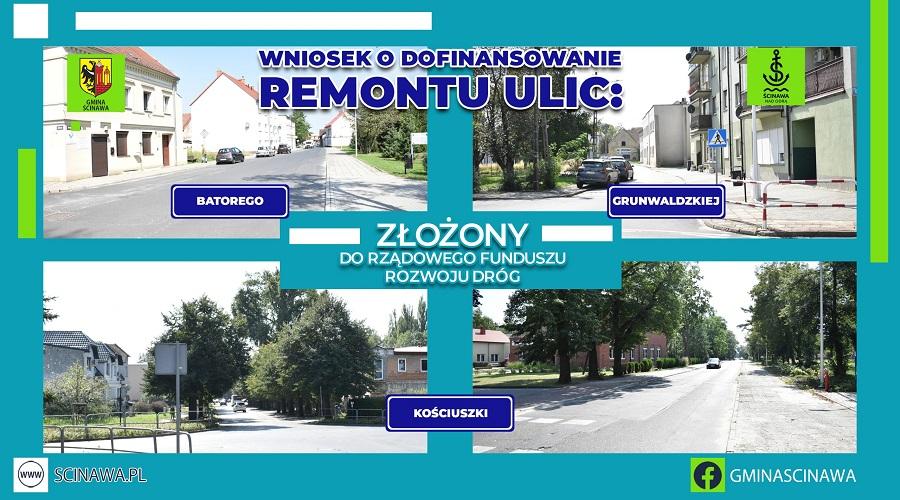 Ścinawa stara się o dofinansowanie remontów kolejnych ulic!